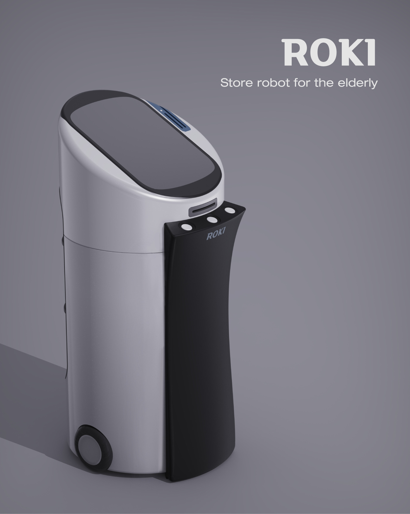 ROKI，intelligent robot，white，