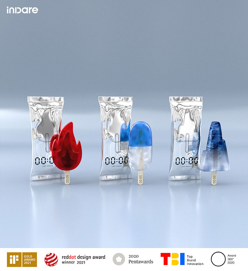 inward，00:00 ice cream，packing design，Brand creativity，