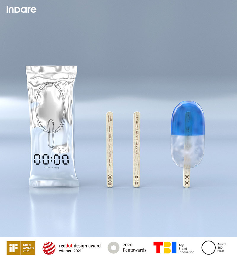 inward，00:00 ice cream，packing design，Brand creativity，