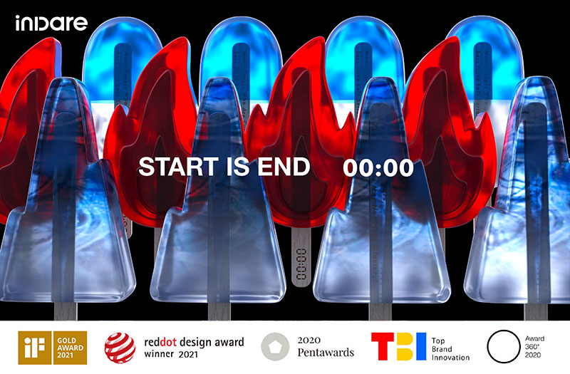 inward，00:00 ice cream，packing design，Brand creativity，