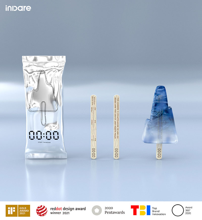 inward，00:00 ice cream，packing design，Brand creativity，