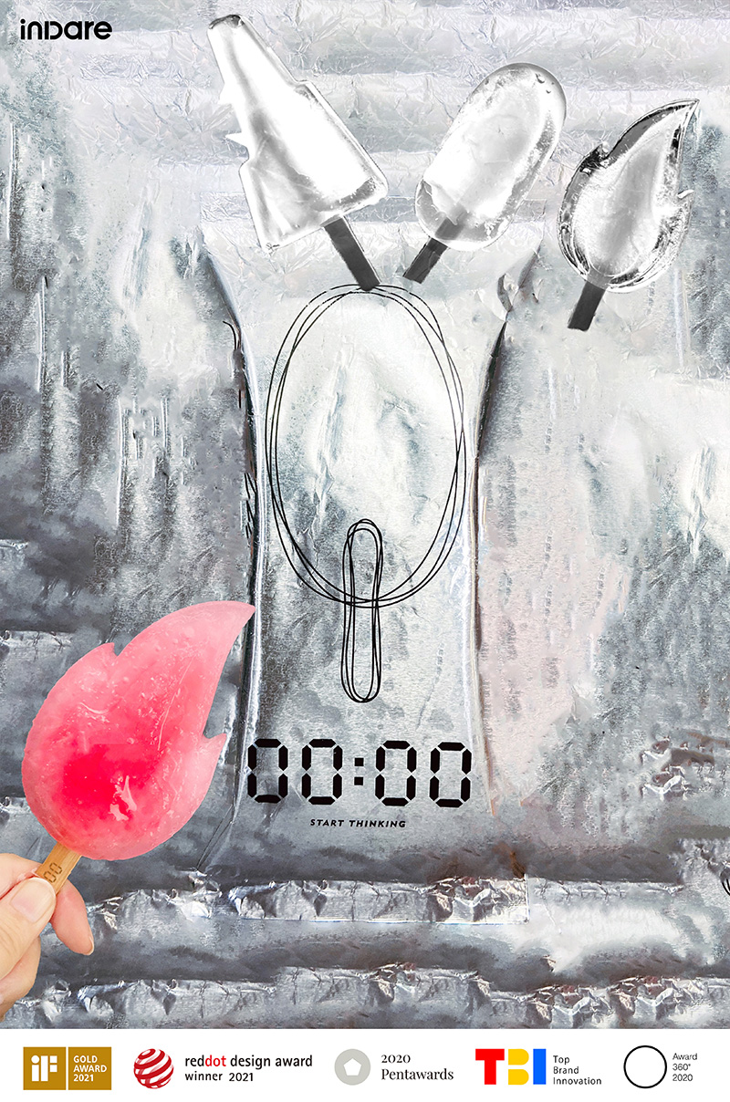 inward，00:00 ice cream，packing design，Brand creativity，