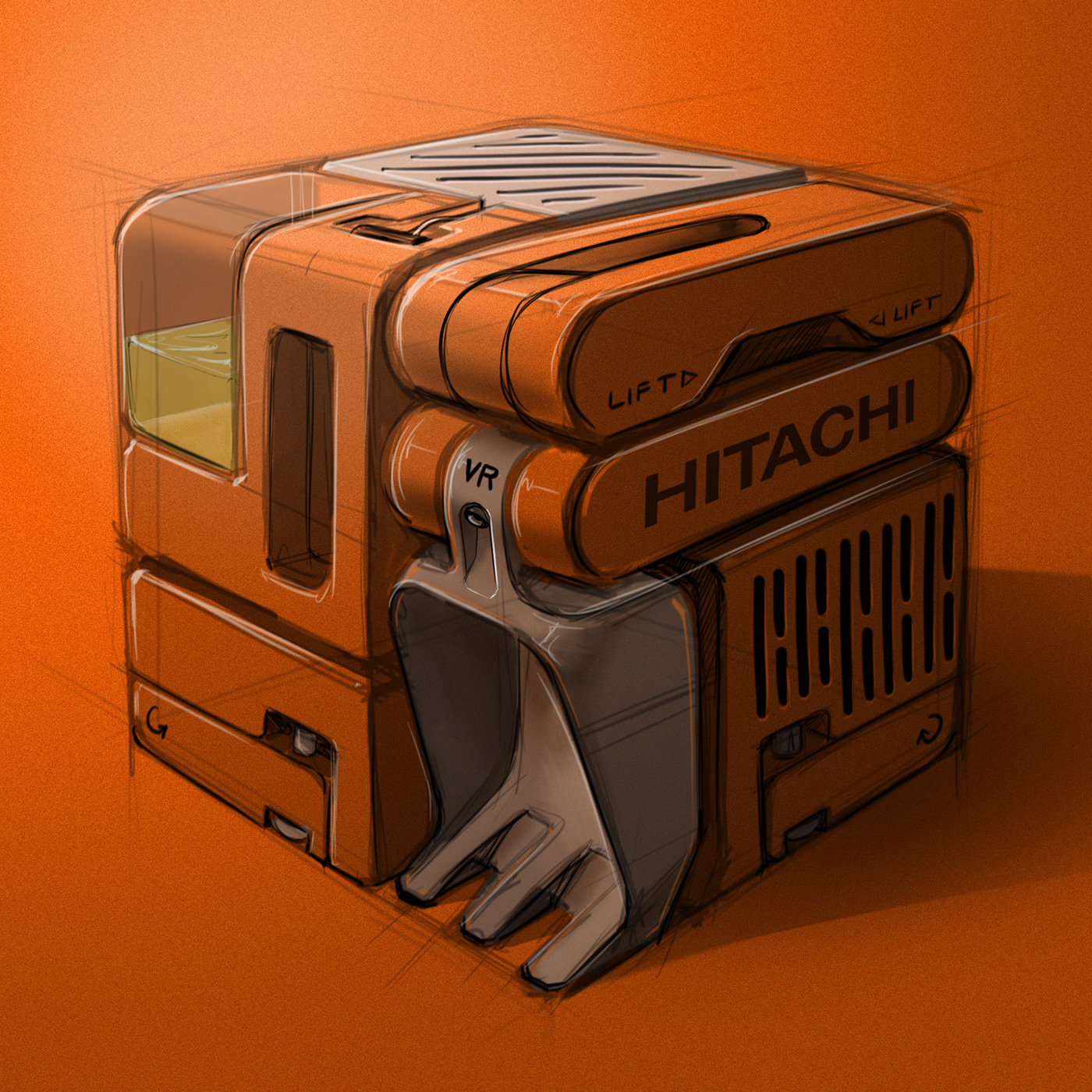 Single Page，Hand drawn，industrial design，