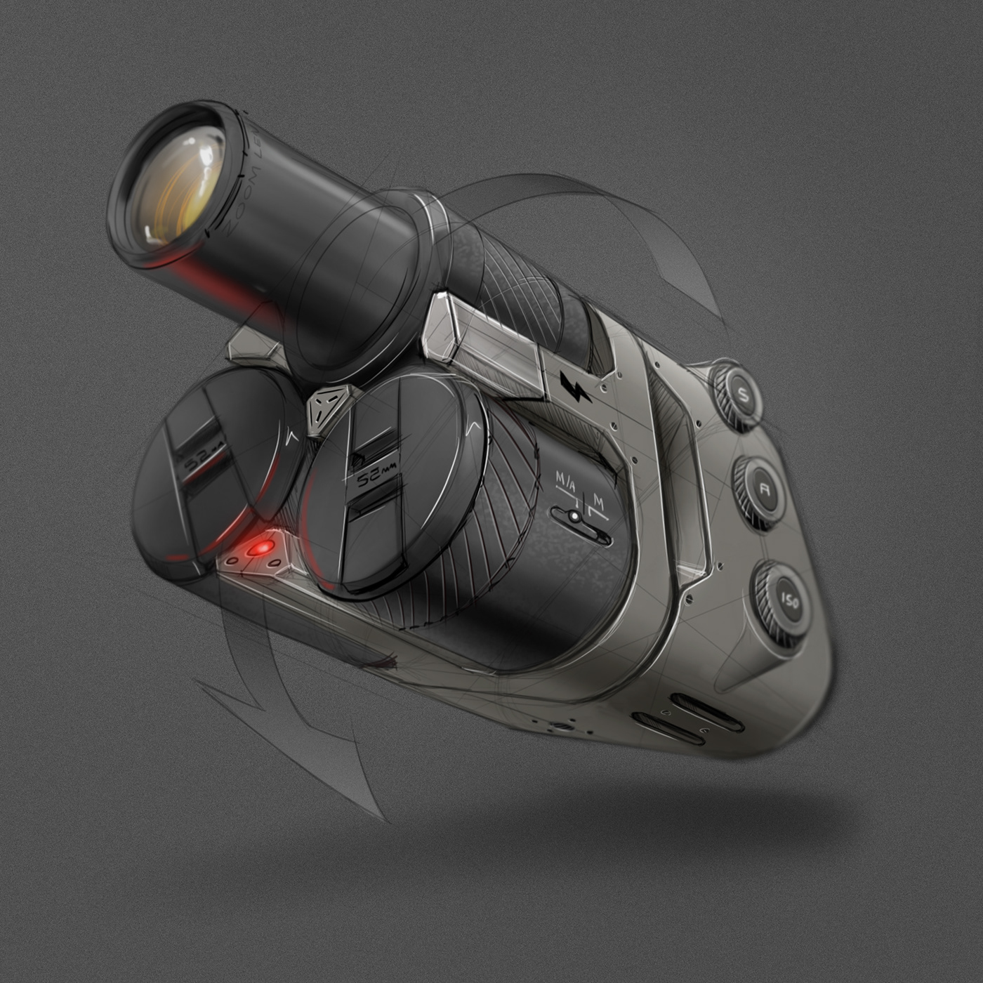 Single Page，Hand drawn，industrial design，