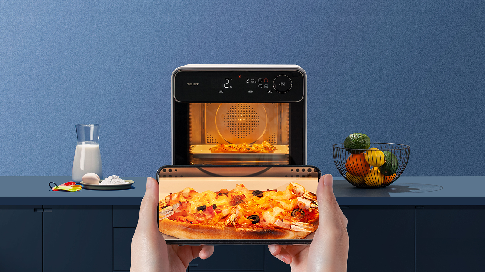 app，intelligence，oven，baking，video，healthy，Temperature control，heating，