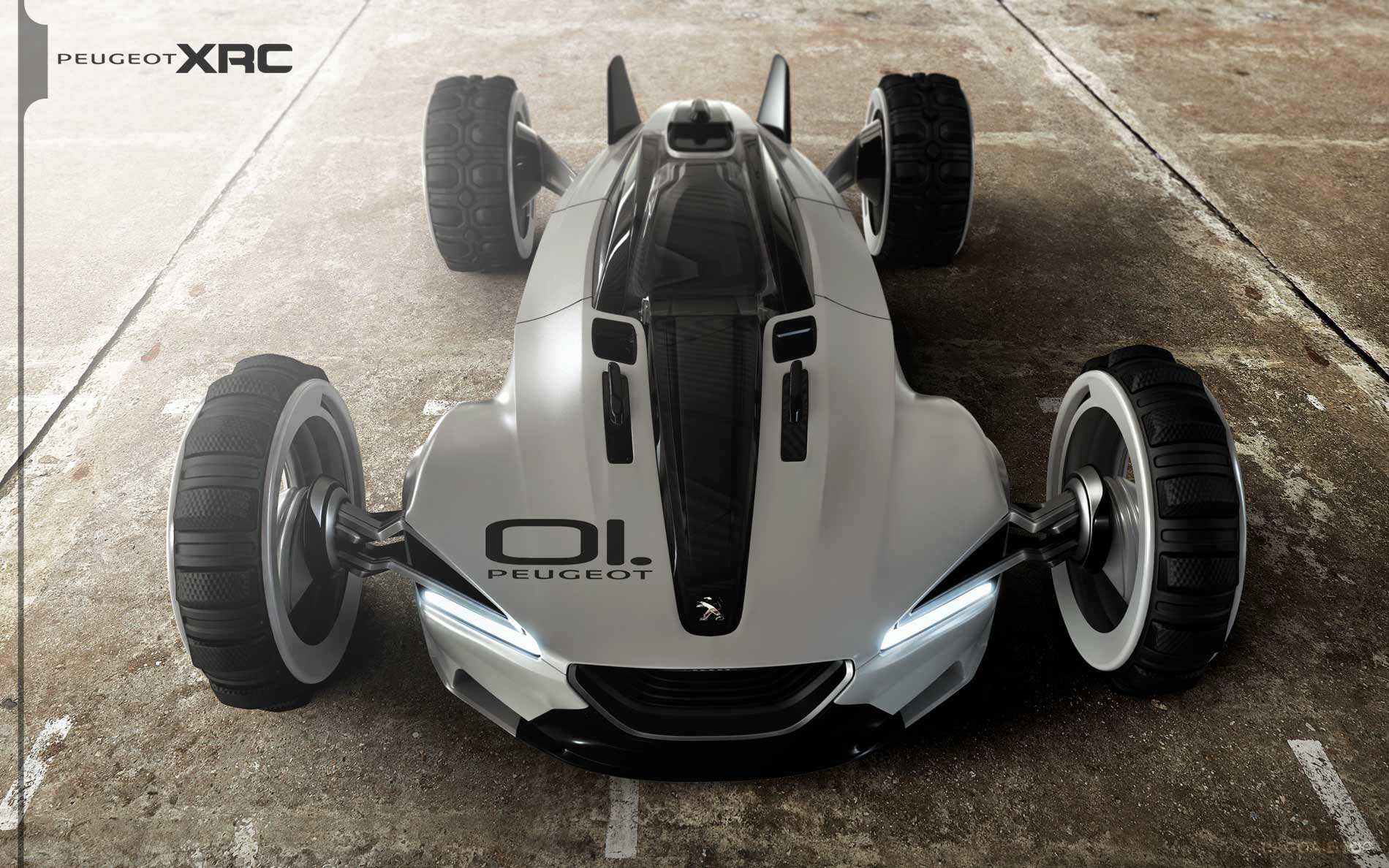 beautiful，automobile，racing，conceptual design，desert，polar region，equation，Peugeot XRC，
