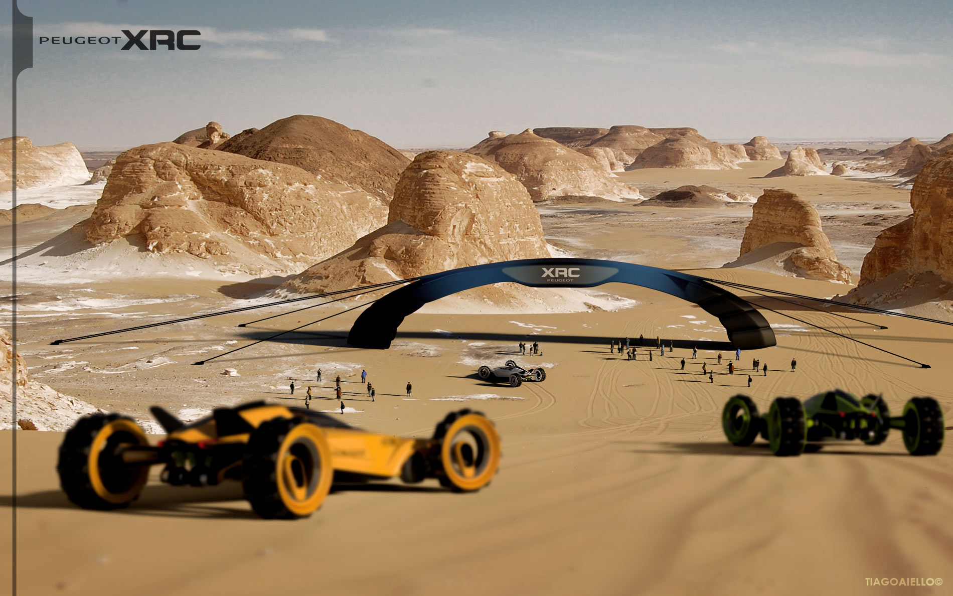 beautiful，automobile，racing，conceptual design，desert，polar region，equation，Peugeot XRC，