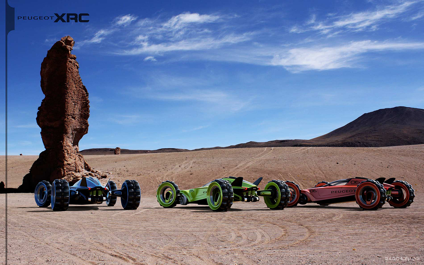 标致，汽车，赛车，概念设计，沙漠，极地，方程式，Peugeot XRC，