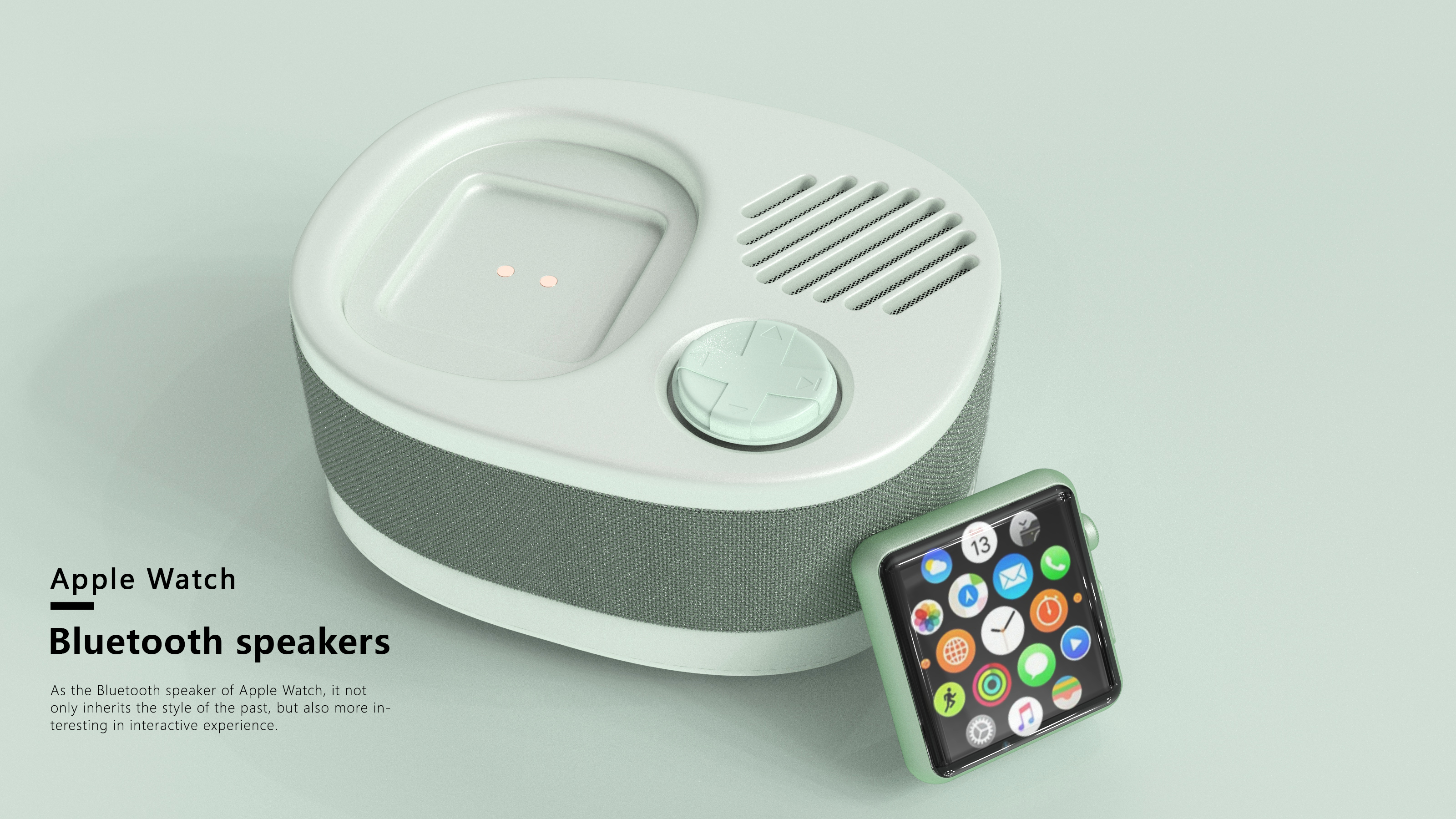 apple，watch，Bluetooth Speaker ，product design，