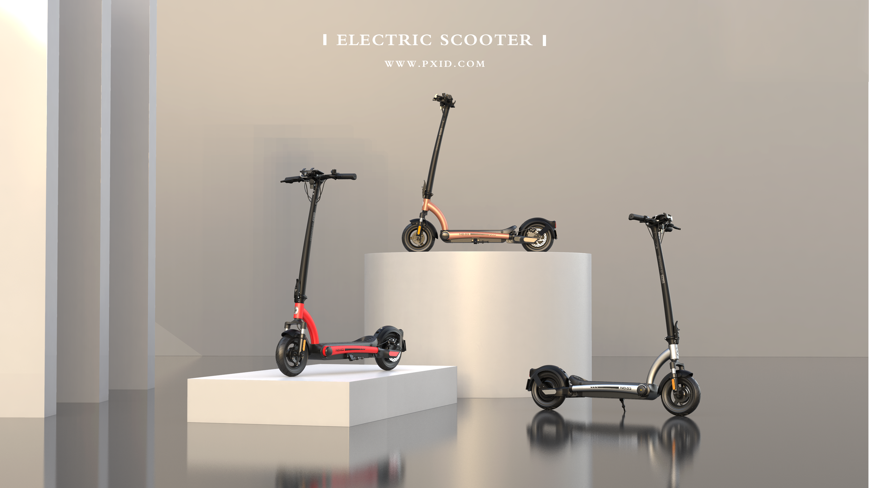 Scooter，Electric scooter，product design，Scooter design，Vehicle design，industrial design，Appearance design，