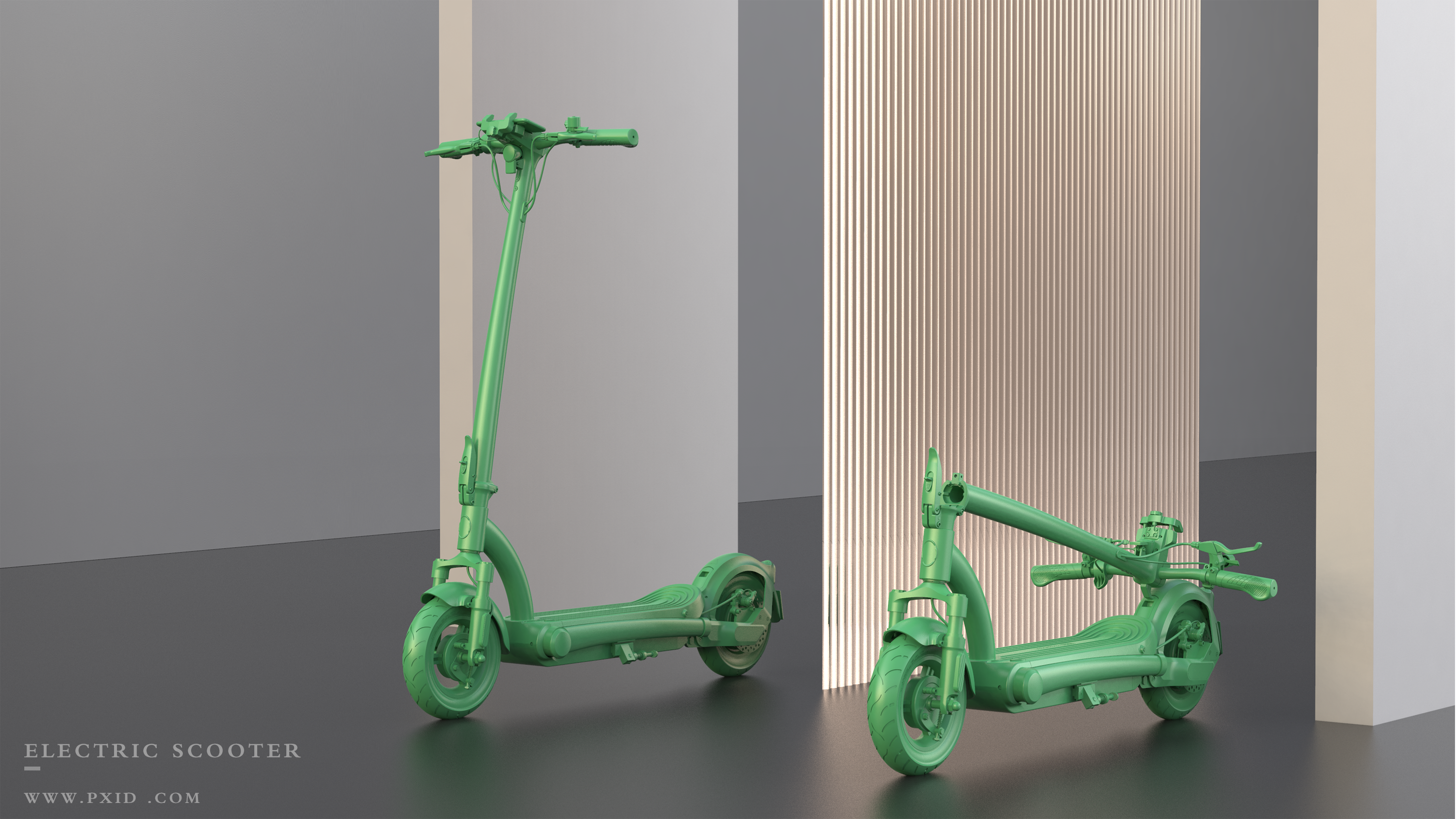 Scooter，Electric scooter，product design，Scooter design，Vehicle design，industrial design，Appearance design，