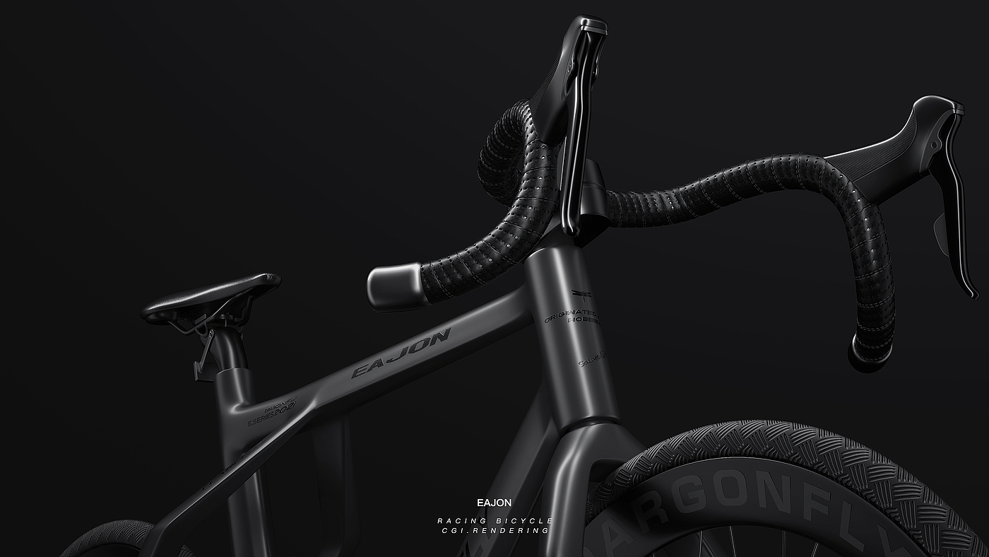 Bicycle，Render，c4d，product，fictitious，