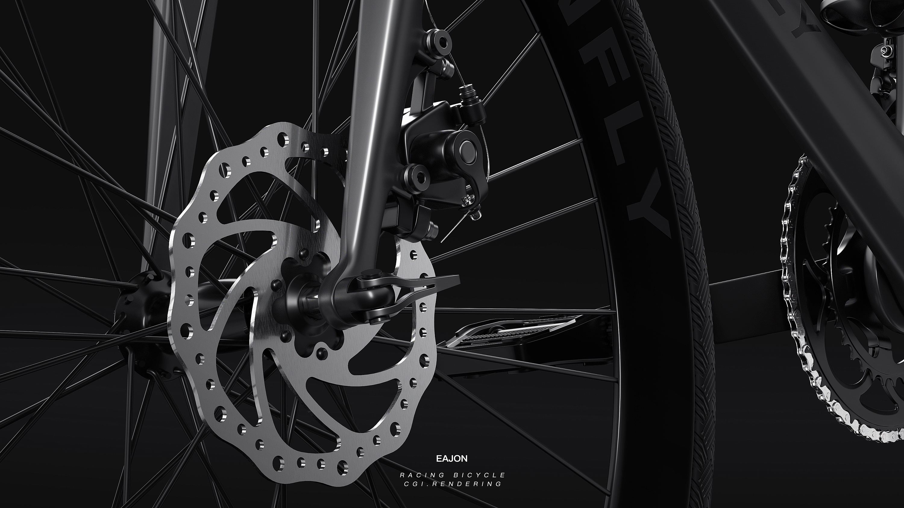 Bicycle，Render，c4d，product，fictitious，