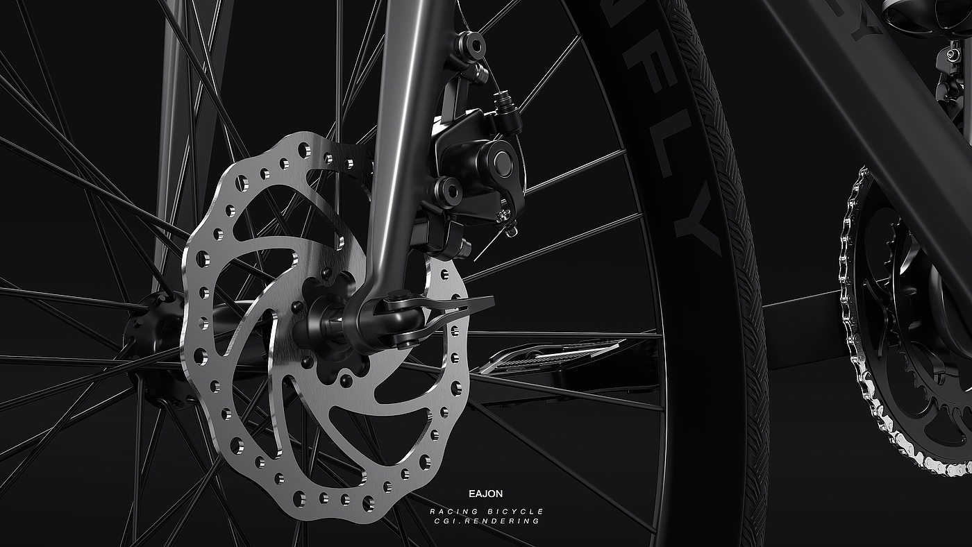 Bicycle，Render，c4d，product，fictitious，