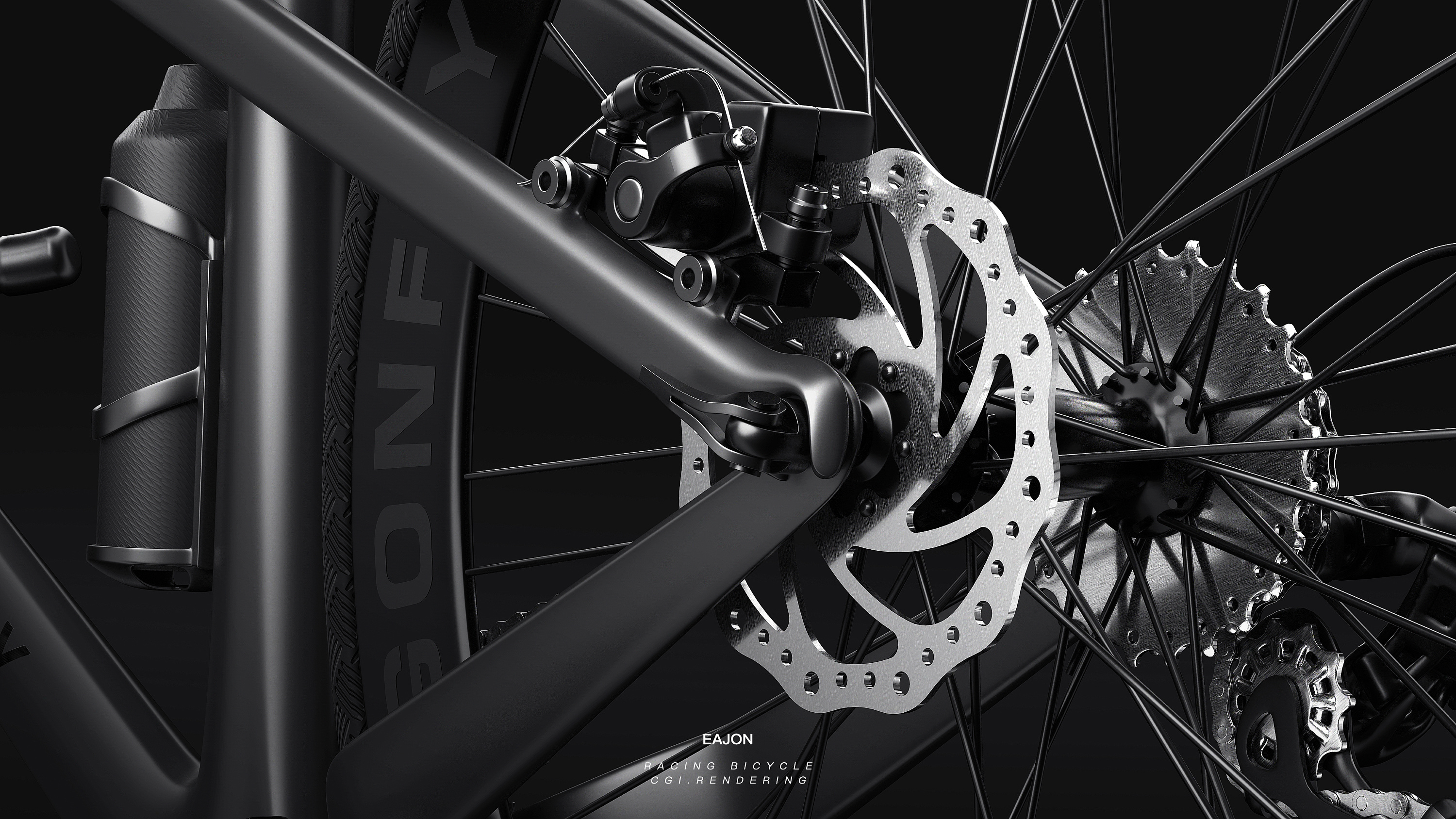 Bicycle，Render，c4d，product，fictitious，