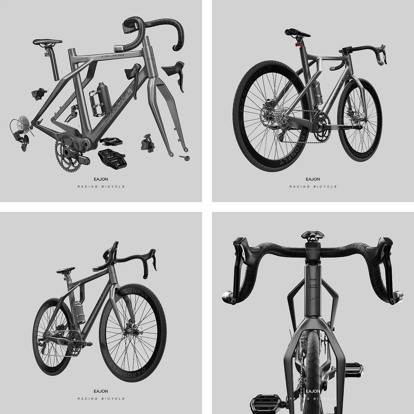 Bicycle，Render，c4d，product，fictitious，