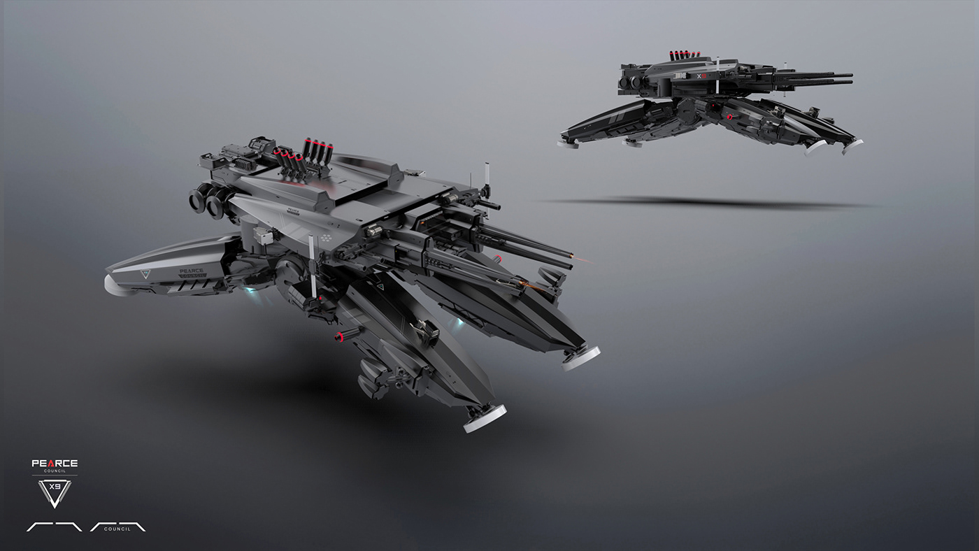 STAR ATLAS X91，3D art，industrial design，