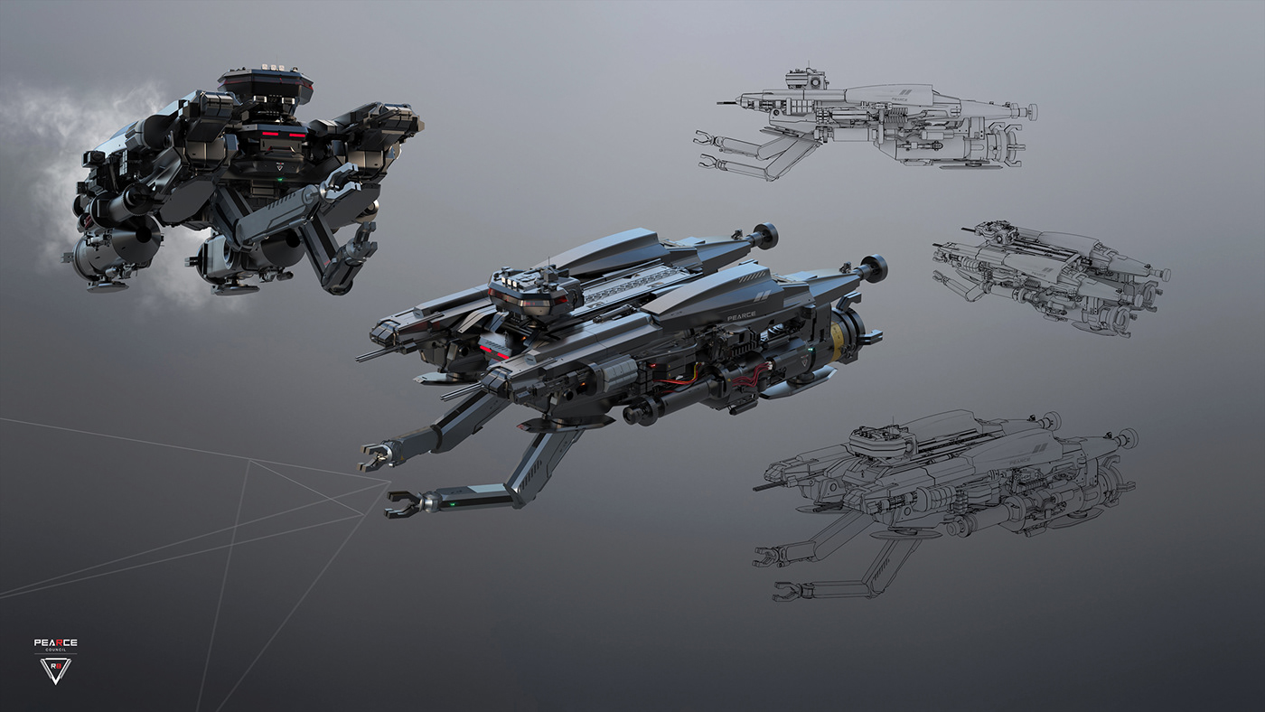 PEARCE R8，3D art，industrial design，