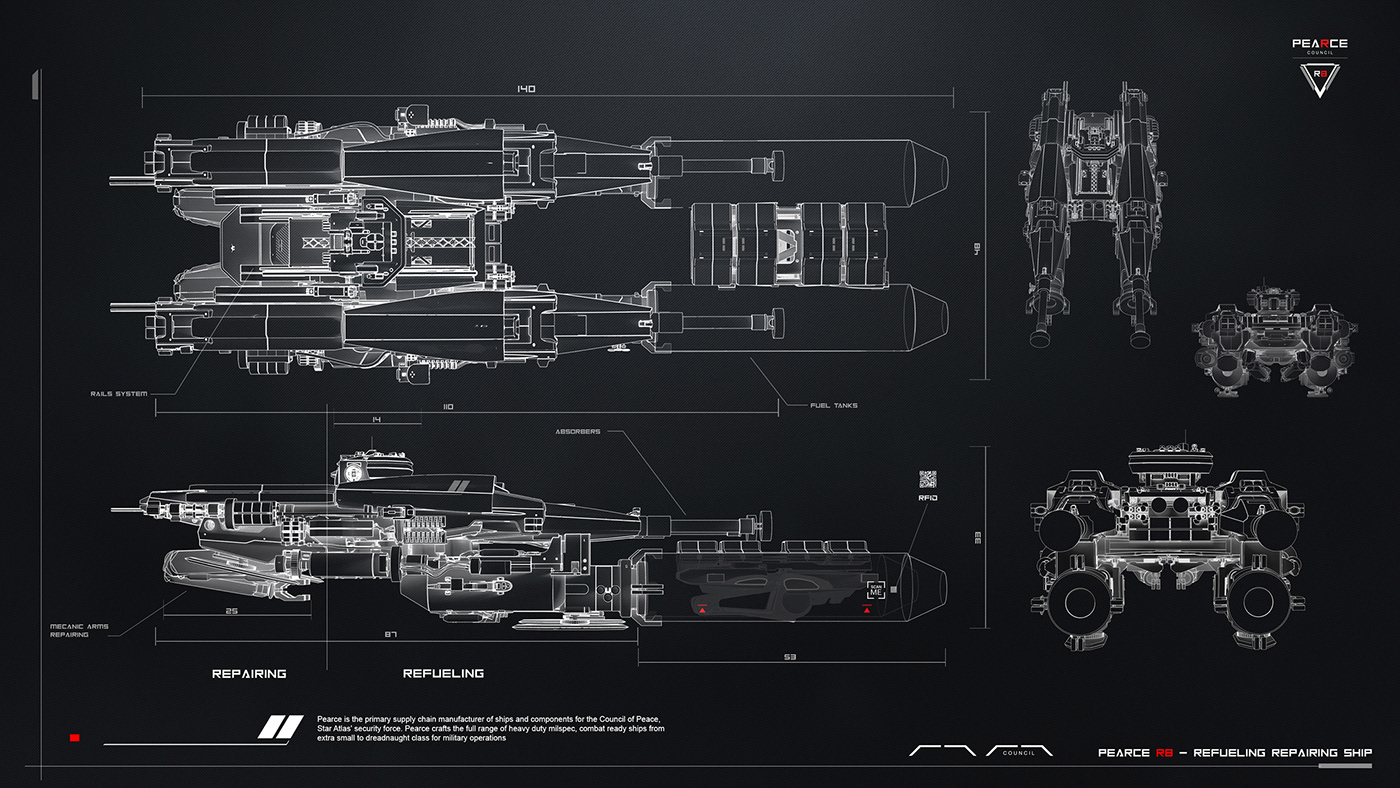 PEARCE R8，3D art，industrial design，