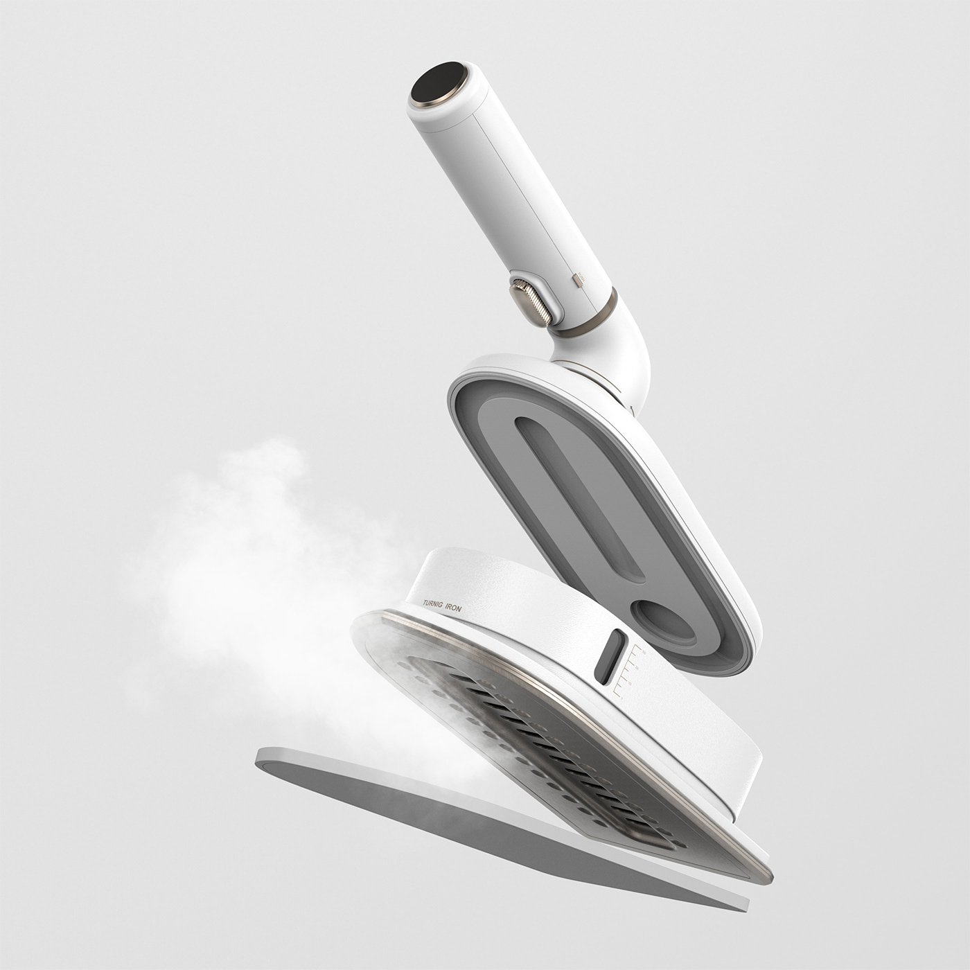TURNING IRON，Iron，white，