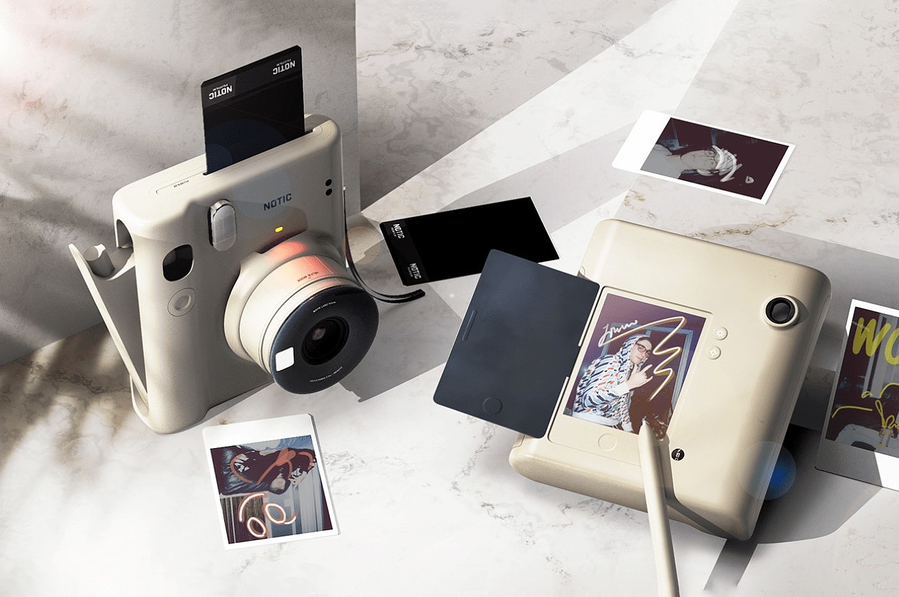 NOTIC，Polaroid，white，