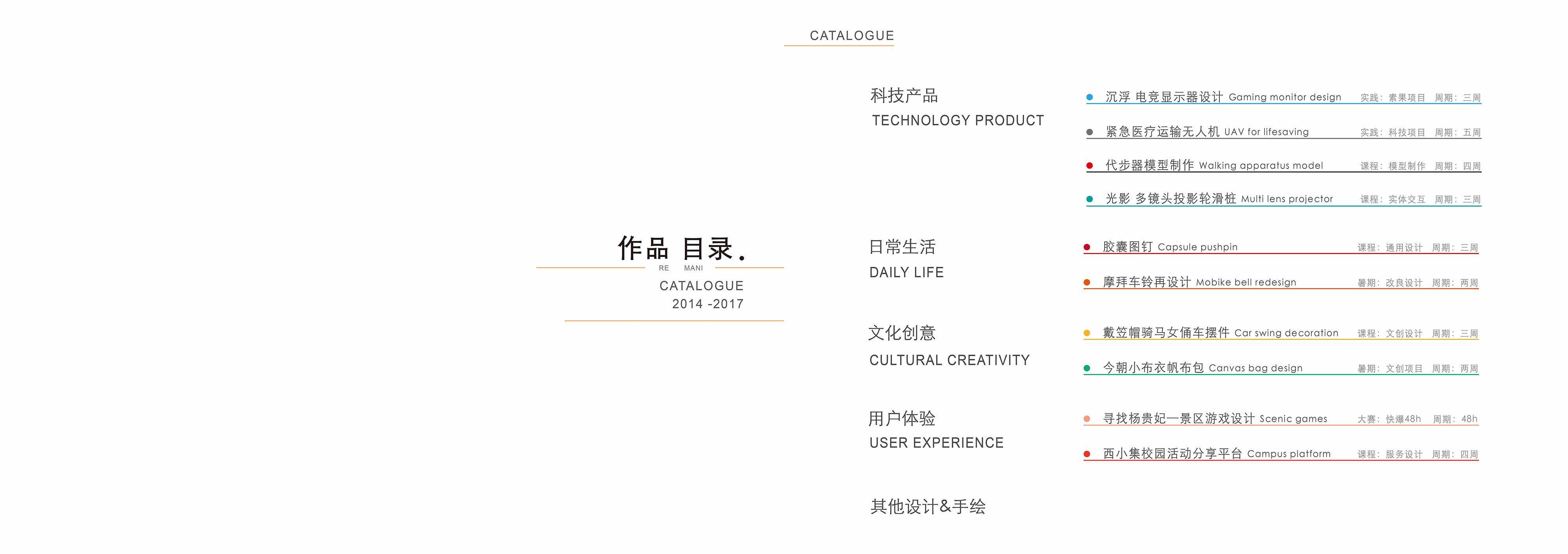 portfolio，sample reels，works，university，