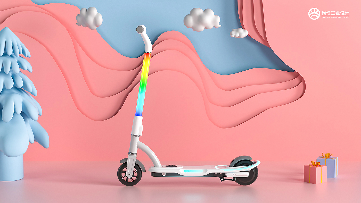 Scooter，Electric scooter，Toys，children，industrial design，