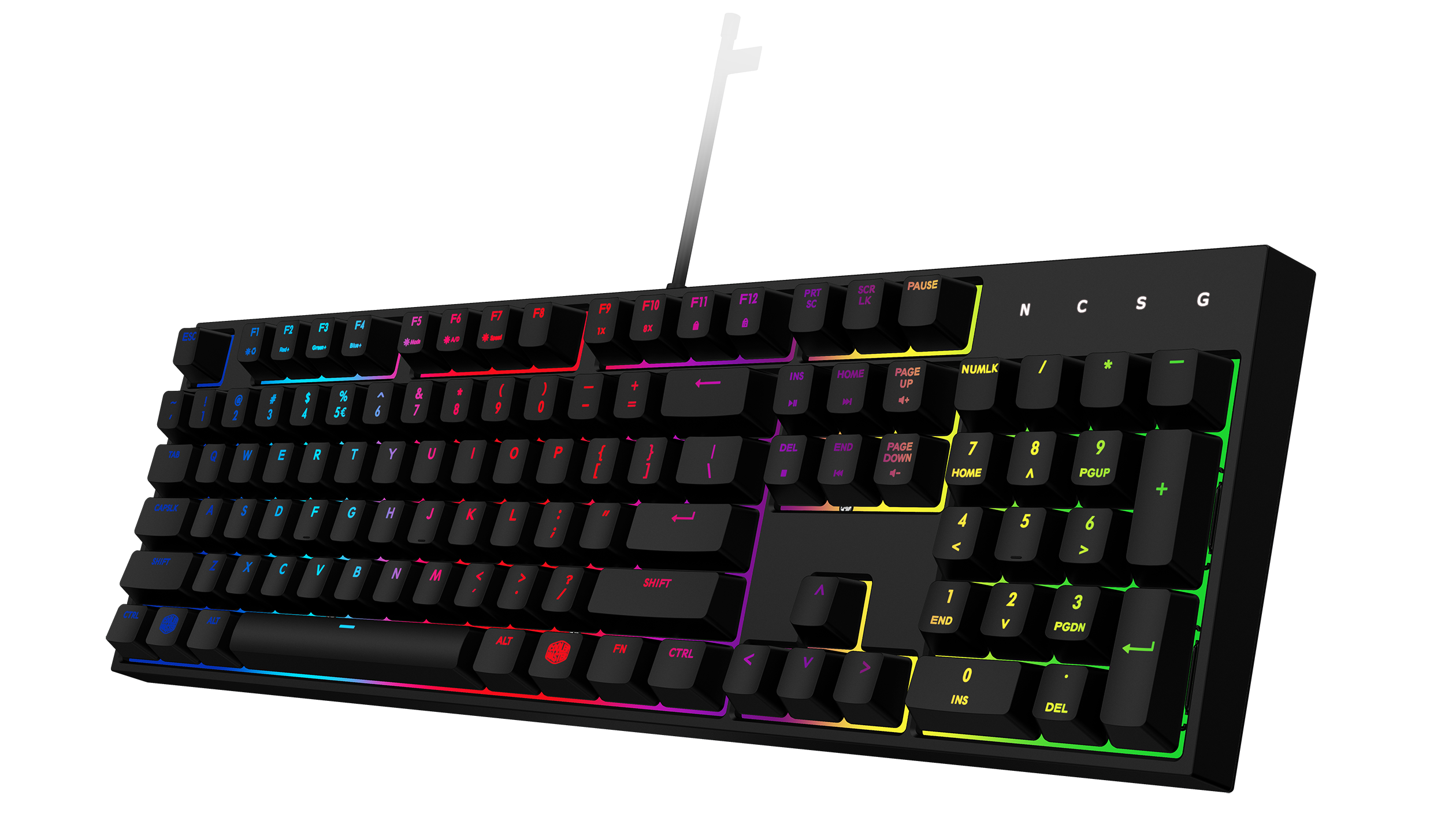 rgb键盘 masterkeys lite l combo