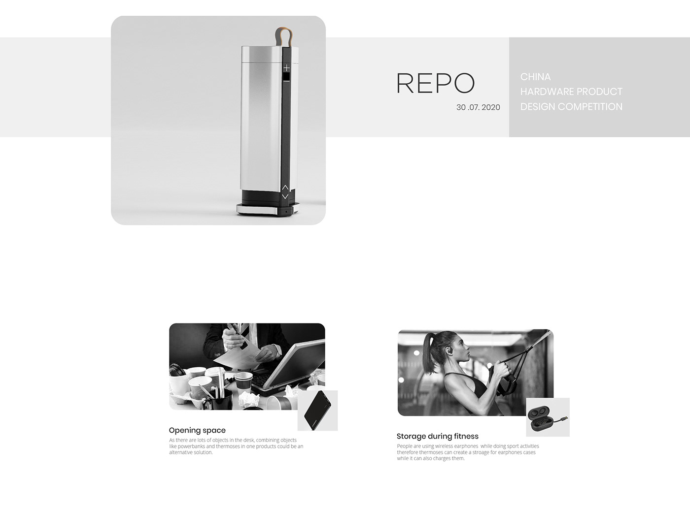 REPO，Multifunctional thermos cup，Wireless charging，