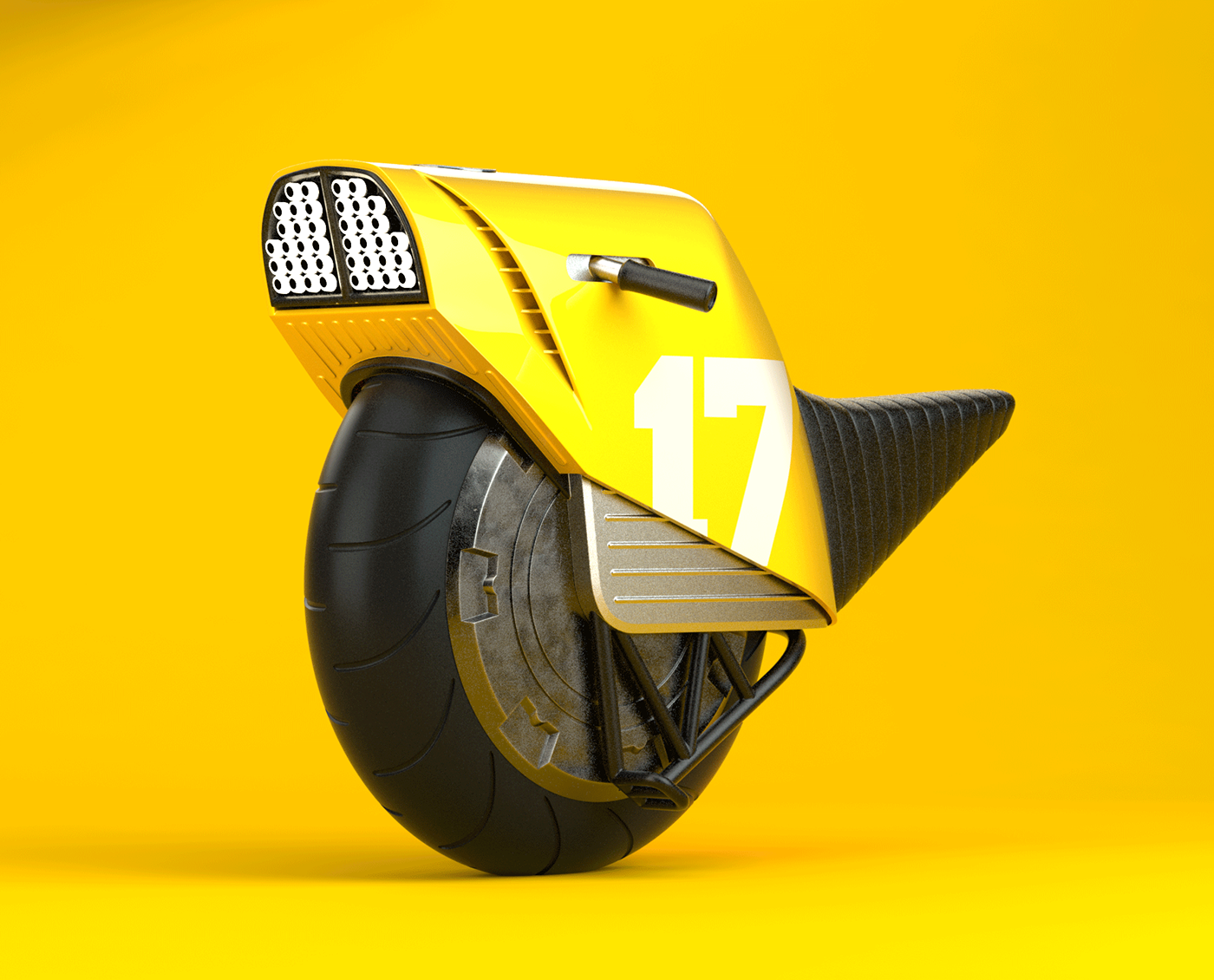 ELECTRIC MONOCYCLE，Electric motorcycle，conceptual design，