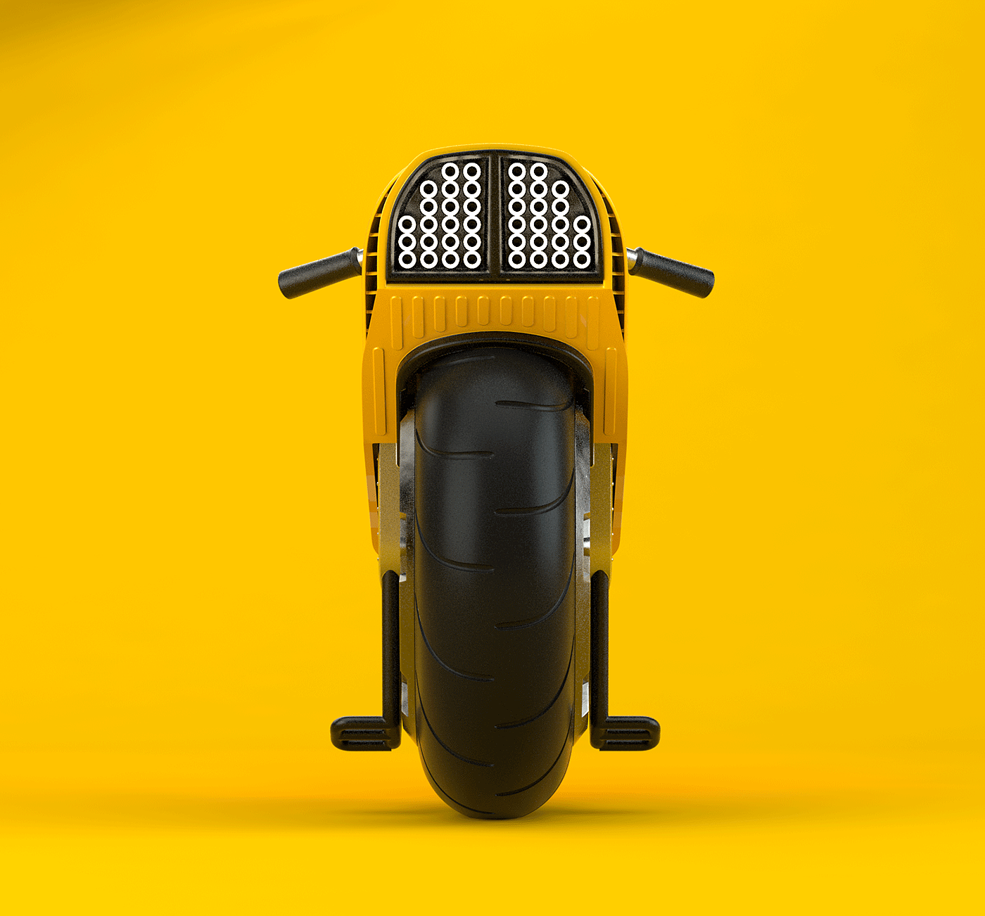 ELECTRIC MONOCYCLE，电动摩托车，概念设计，