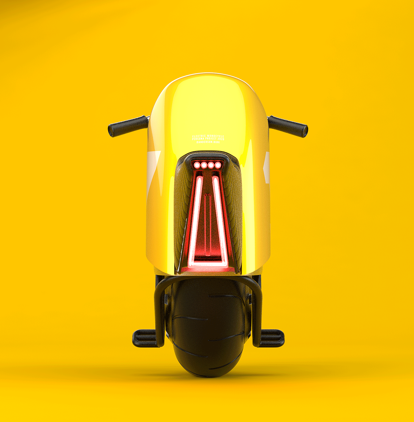 ELECTRIC MONOCYCLE，电动摩托车，概念设计，