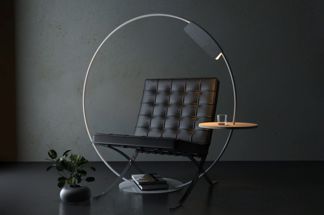 Ring Light，Ring reading lamp，black，