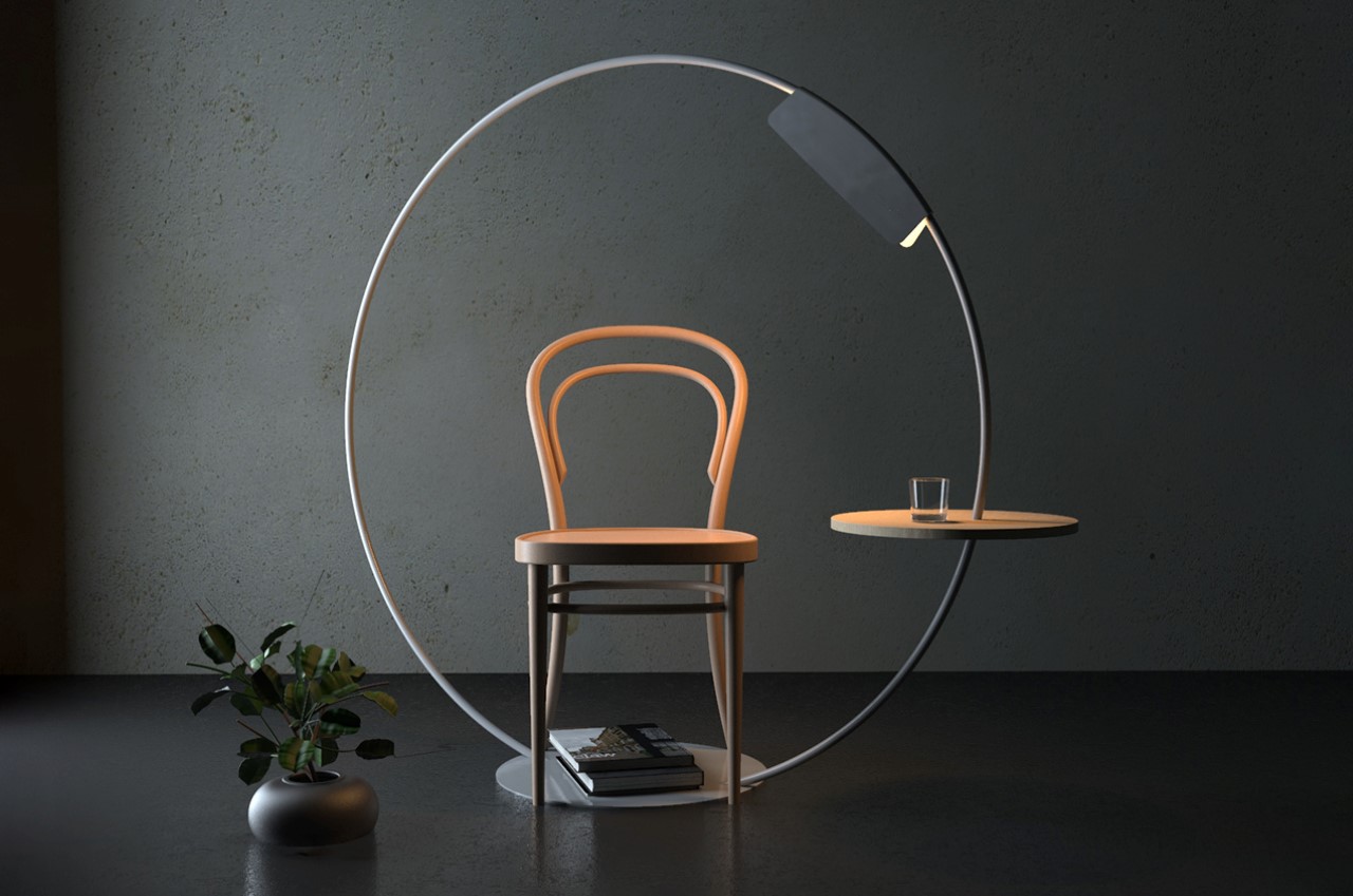 Ring Light，Ring reading lamp，black，