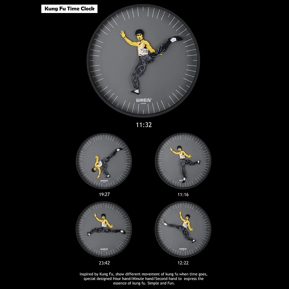 clocks and watches，Bruce Lee，originality，modelling，China，geometry，Simplicity，interest，
