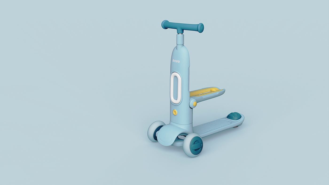 One tree industrial design，Children's travel，Children's scooters，