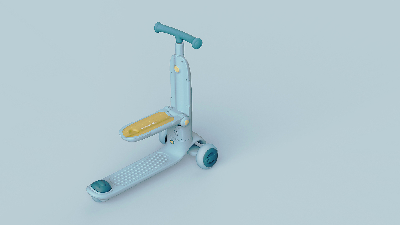 One tree industrial design，Children's travel，Children's scooters，