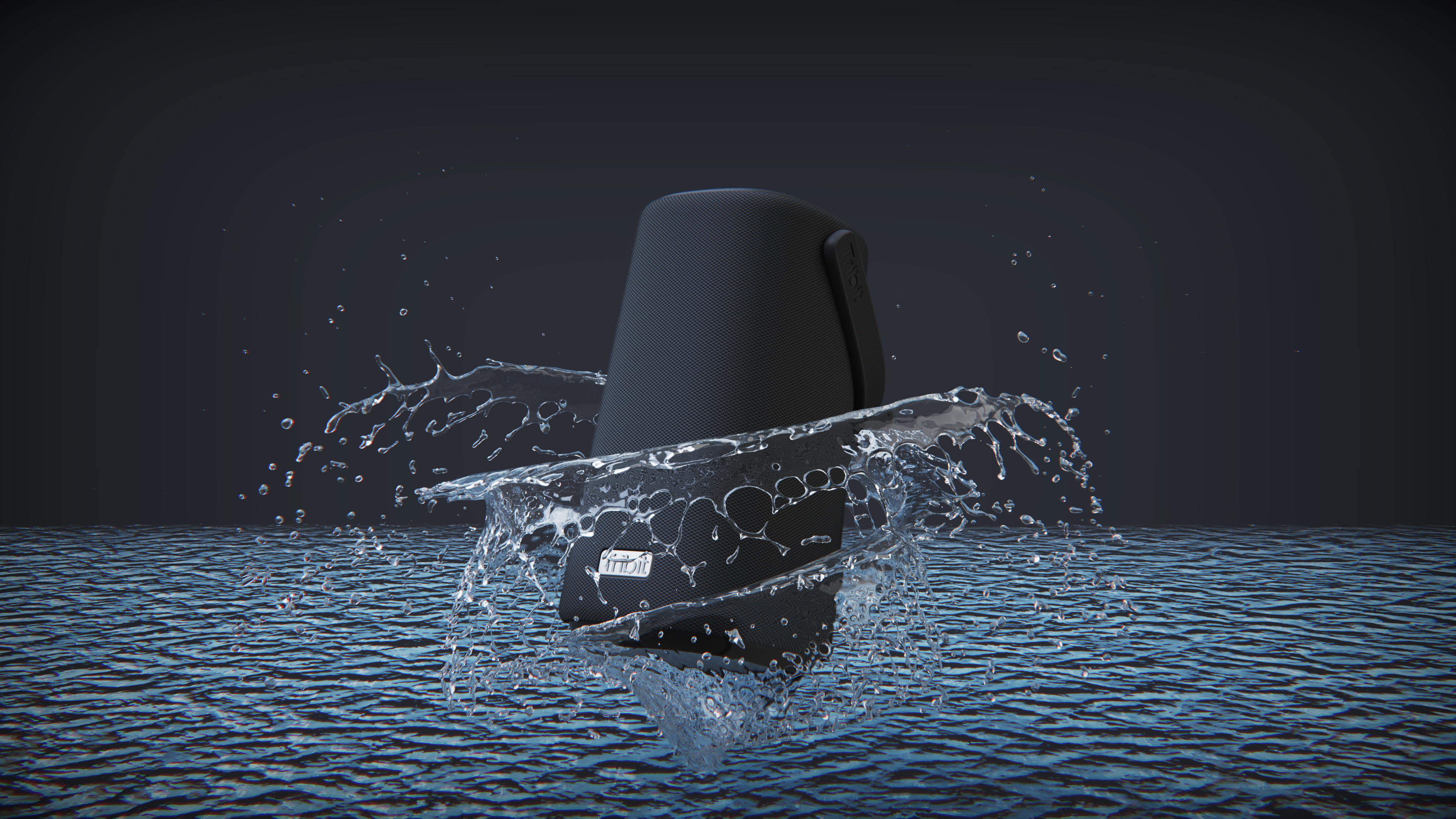 loudspeaker box，red dot，