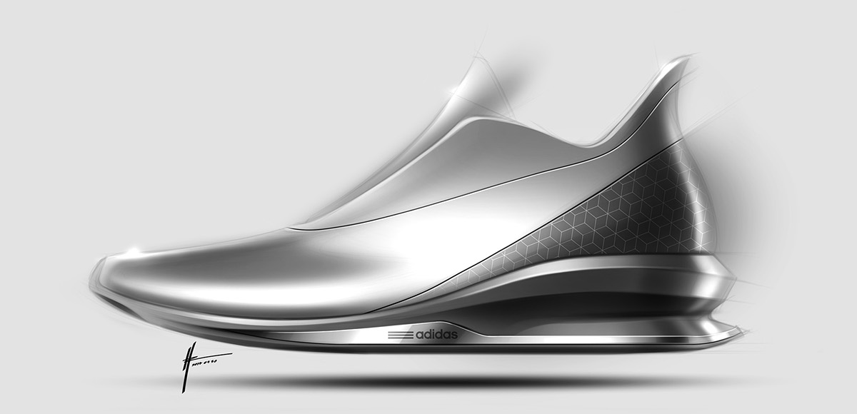 Hand drawn，gym shoes，