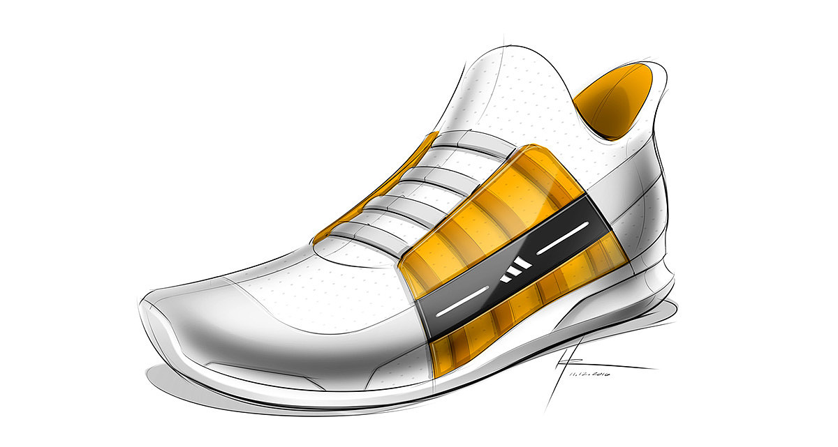 Hand drawn，gym shoes，