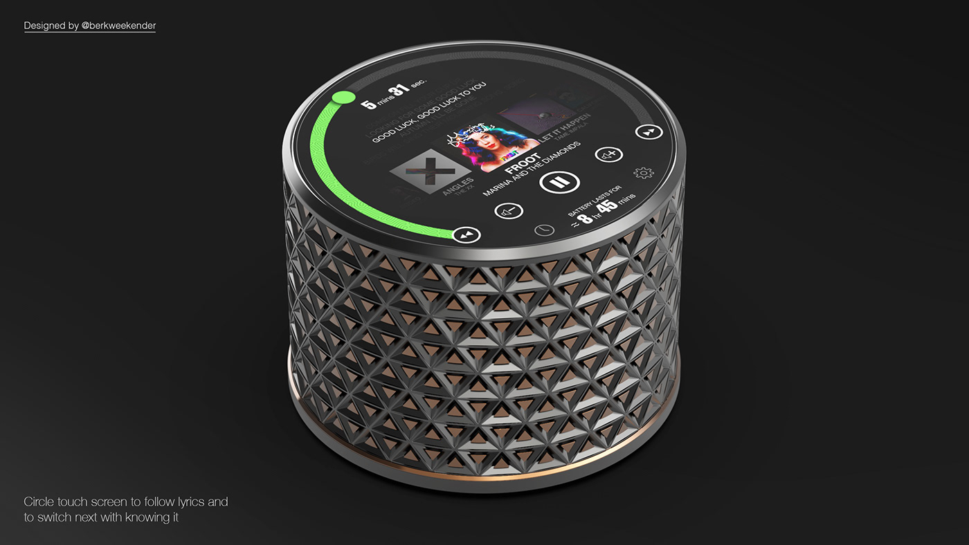 speaker，Bluetooth，3D modeling，