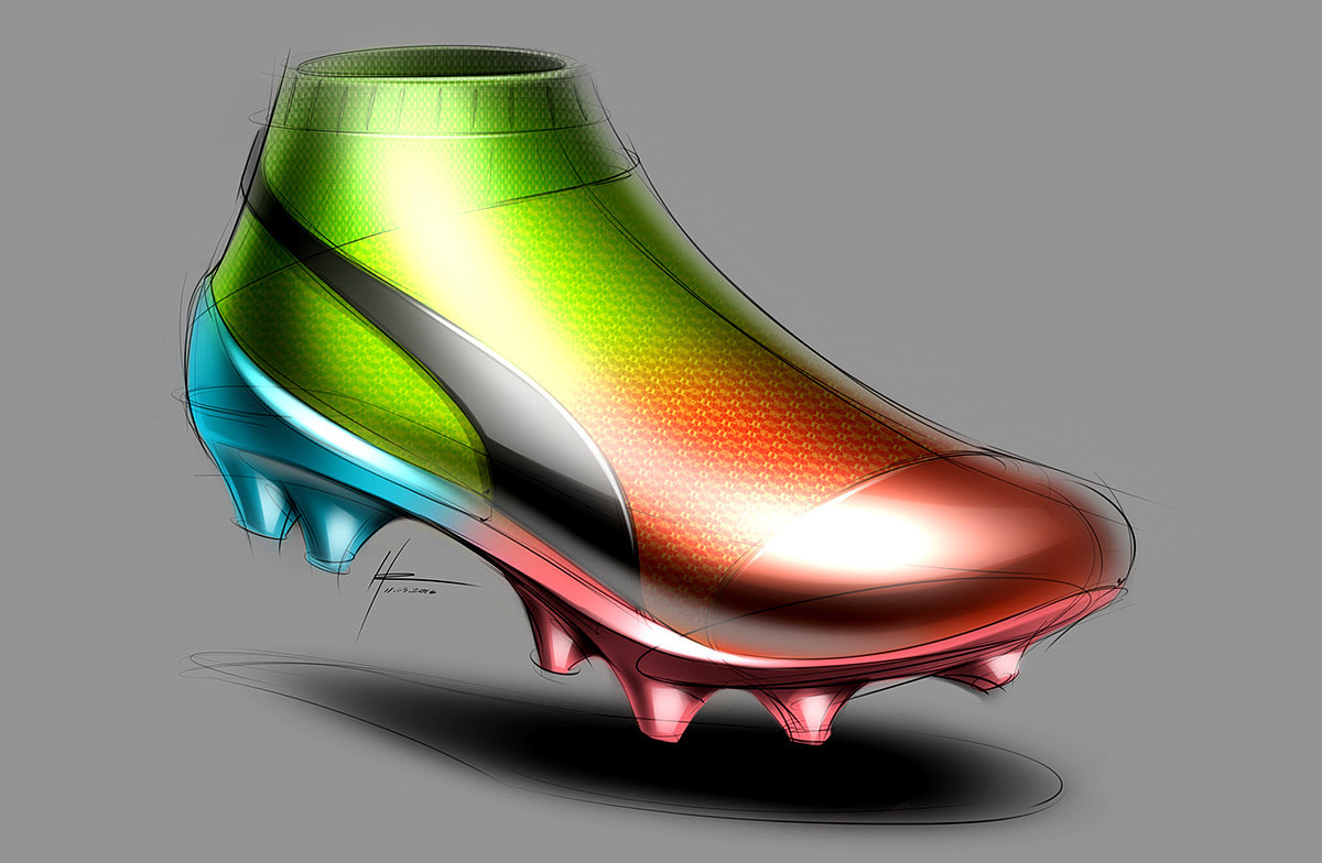 Hand drawn，gym shoes，