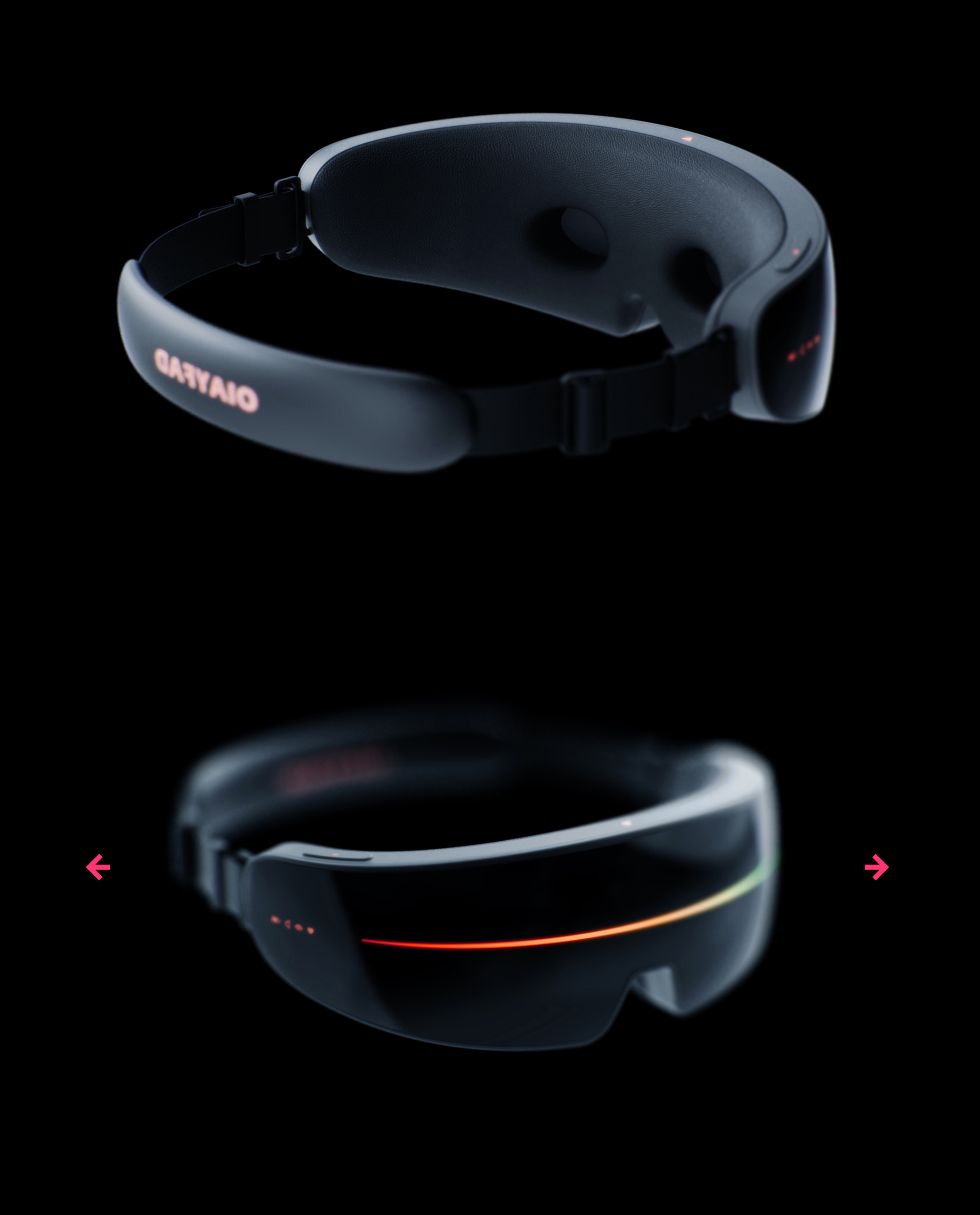 Health punk，Massage goggles，Eye massage instrument，Oxygen design，Render，Texture design，