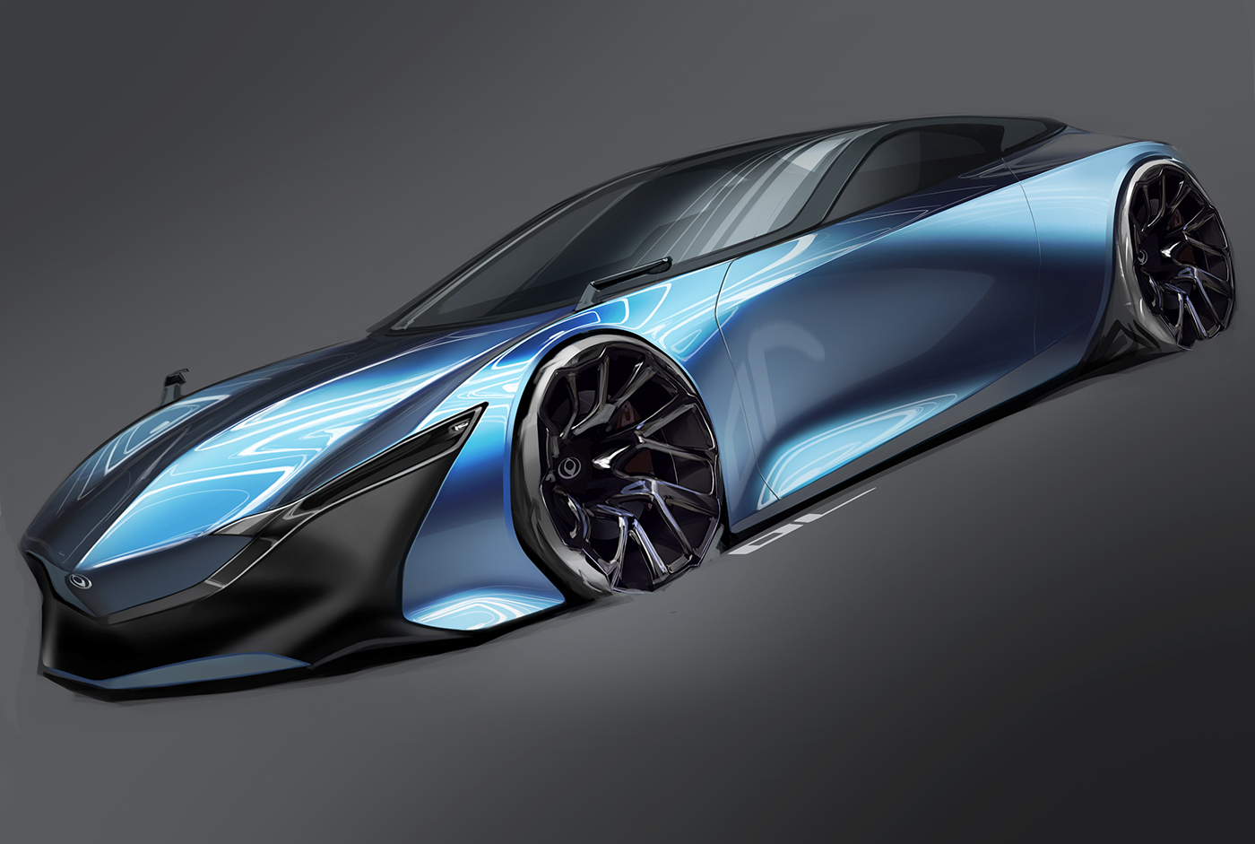 outdoors，automobile，Ubee ，Render，Hand drawn，