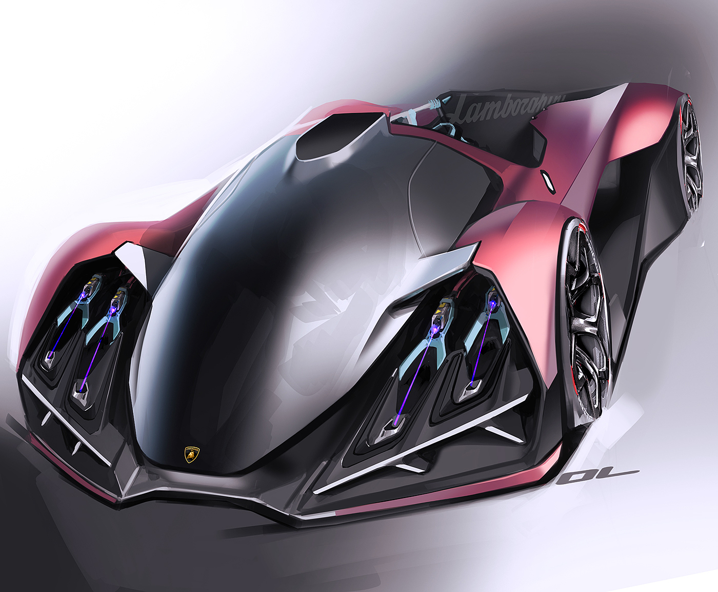 outdoors，automobile，Ubee ，Render，Hand drawn，
