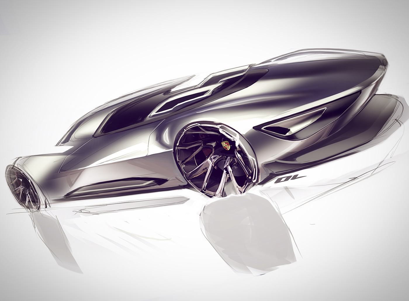 outdoors，automobile，Ubee ，Render，Hand drawn，