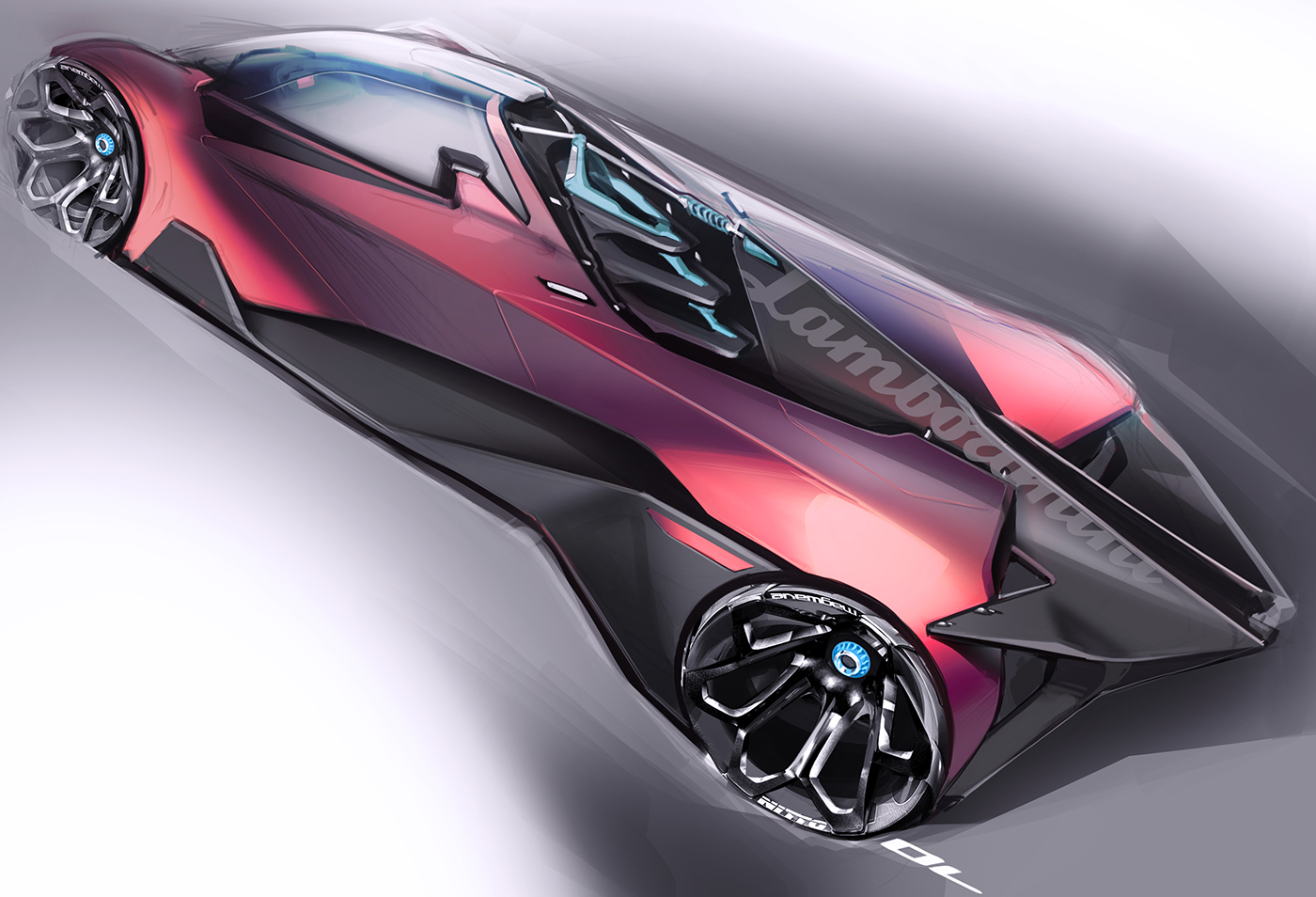 outdoors，automobile，Ubee ，Render，Hand drawn，