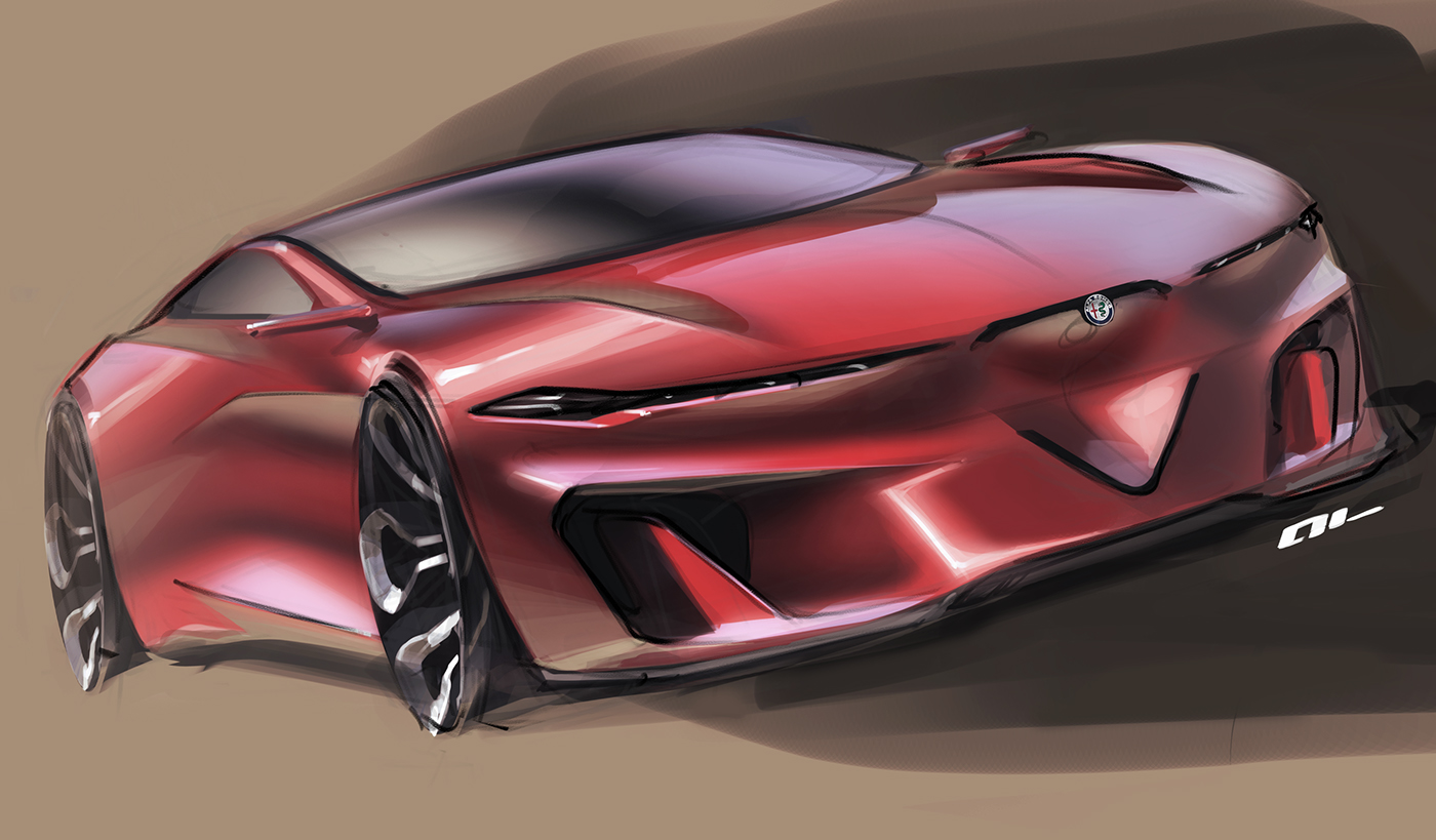 outdoors，automobile，Ubee ，Render，Hand drawn，