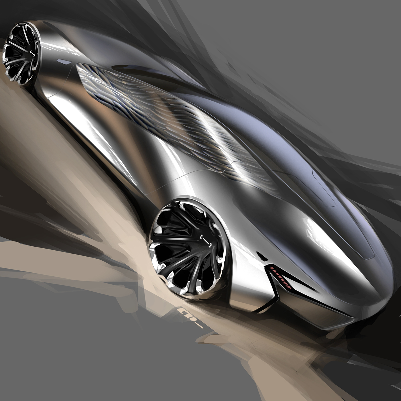 outdoors，automobile，Ubee ，Render，Hand drawn，