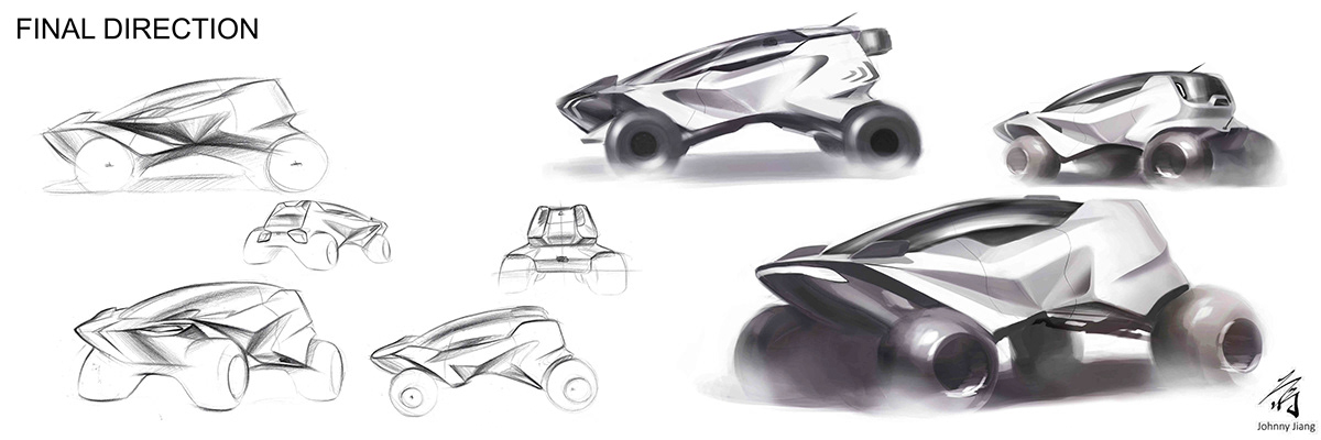 Off-road vehicle，Mitsubishi，Hand drawn，Cool，